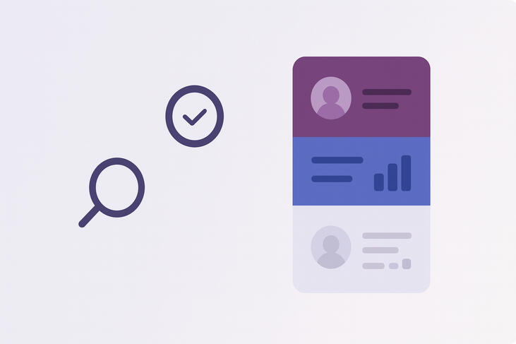 Objektiver vergleichen: Alle Kandidaten werden nach denselben Kriterien getestet und gescort – statt nach Bauchgefühl.